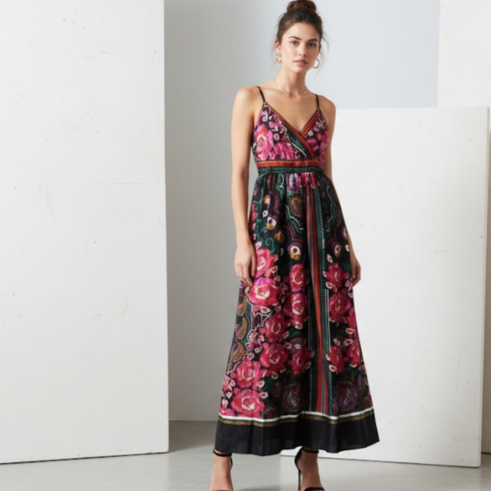 Colette Silk Garden Maxi dress by Collette Dinnigan